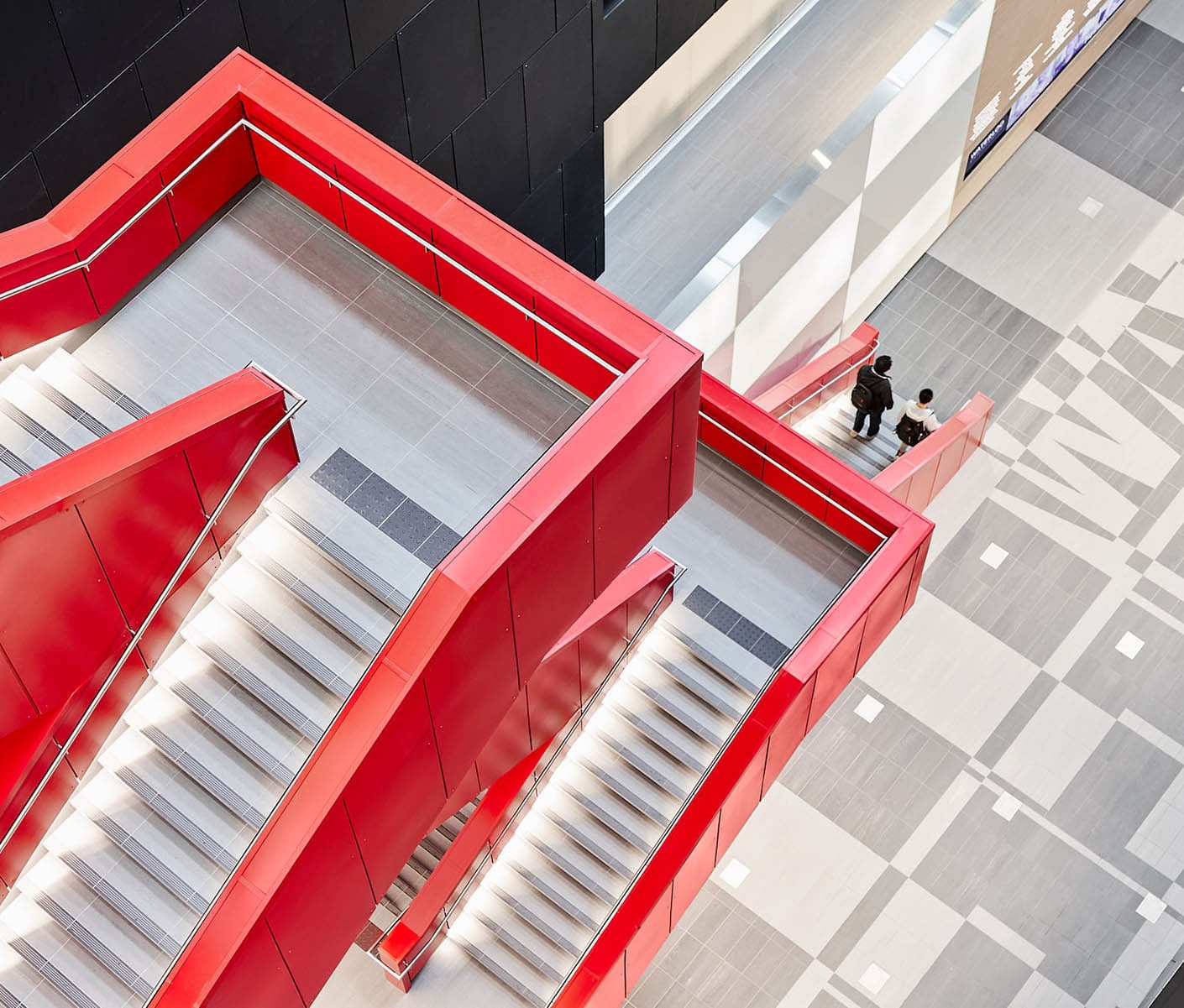The atrium of University of Waterloo's Engineering 7 building