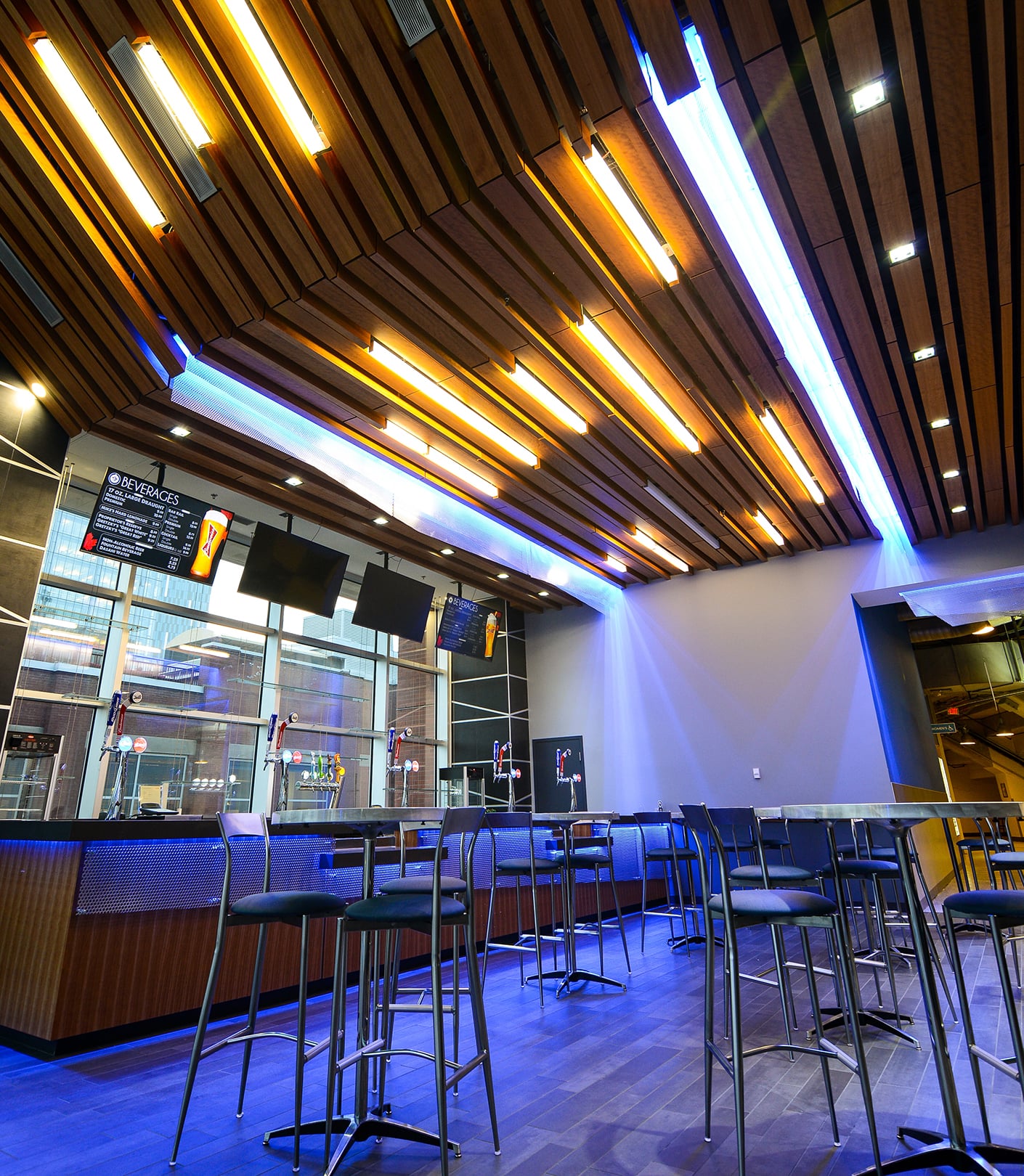 concessions with ceiling lights