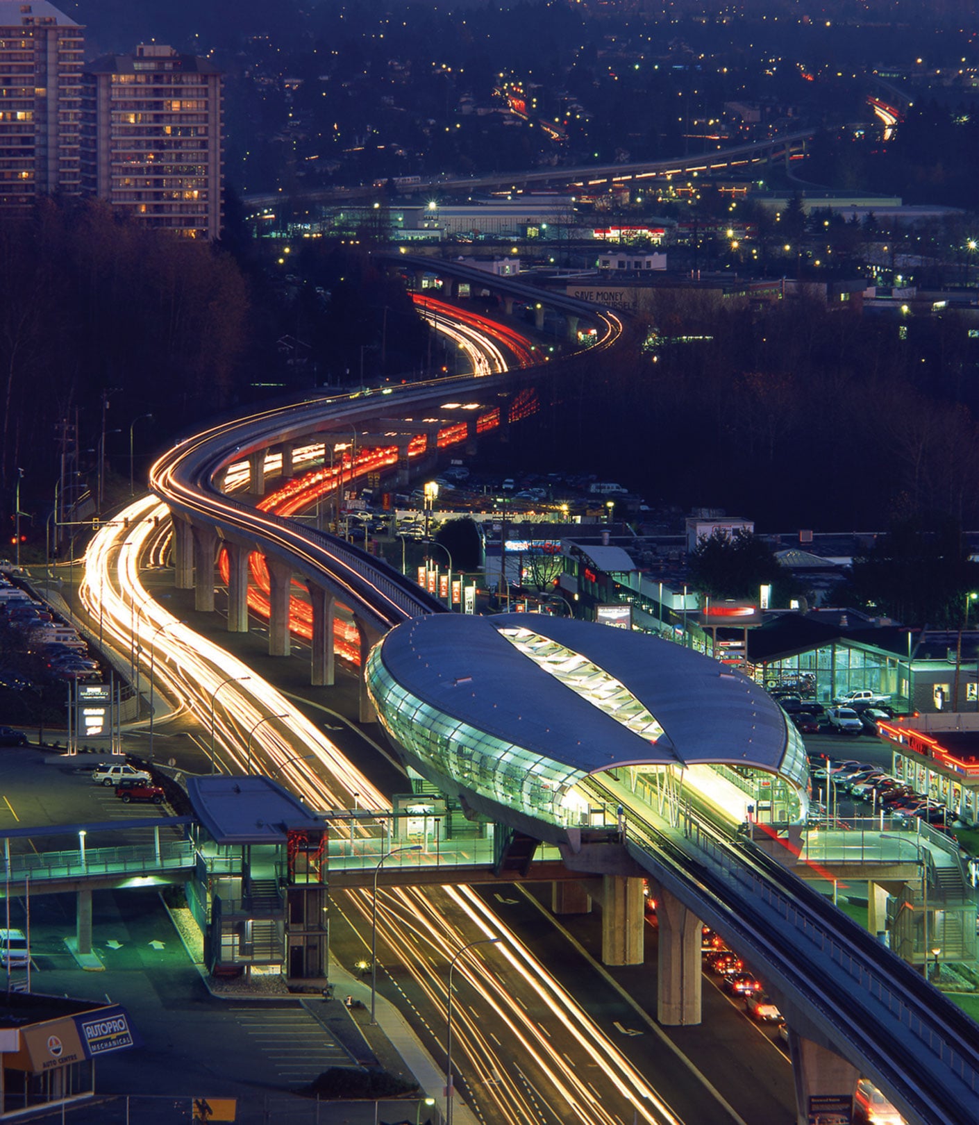 Aerial of Brentwood station