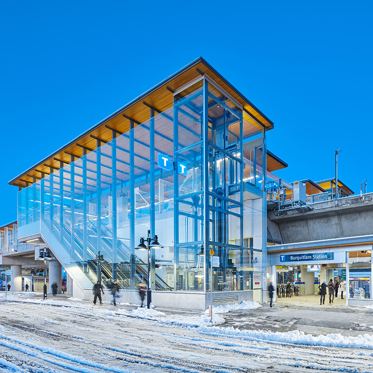 Entrance of Burquitlam station