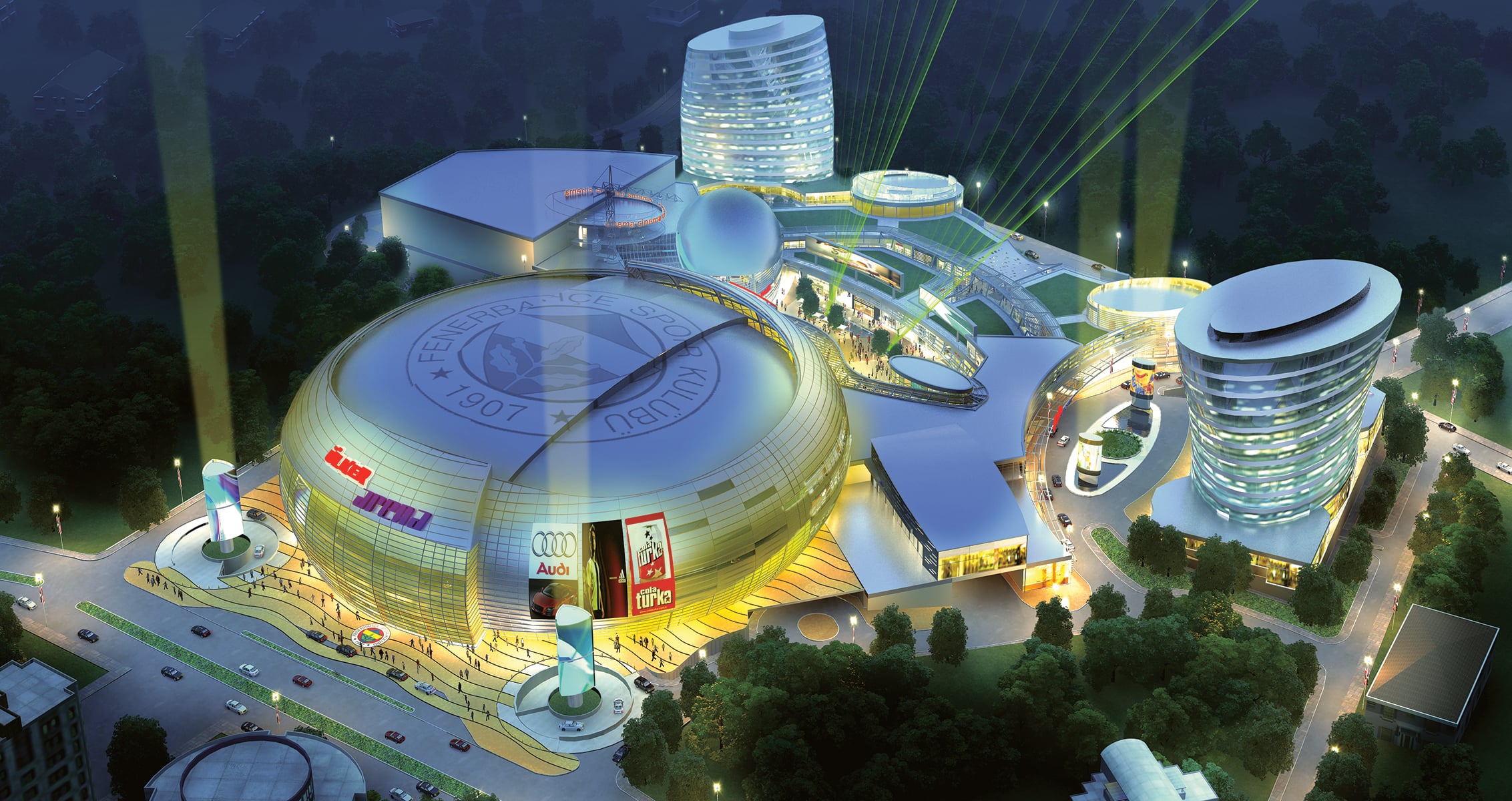 Rendering of exterior- aerial