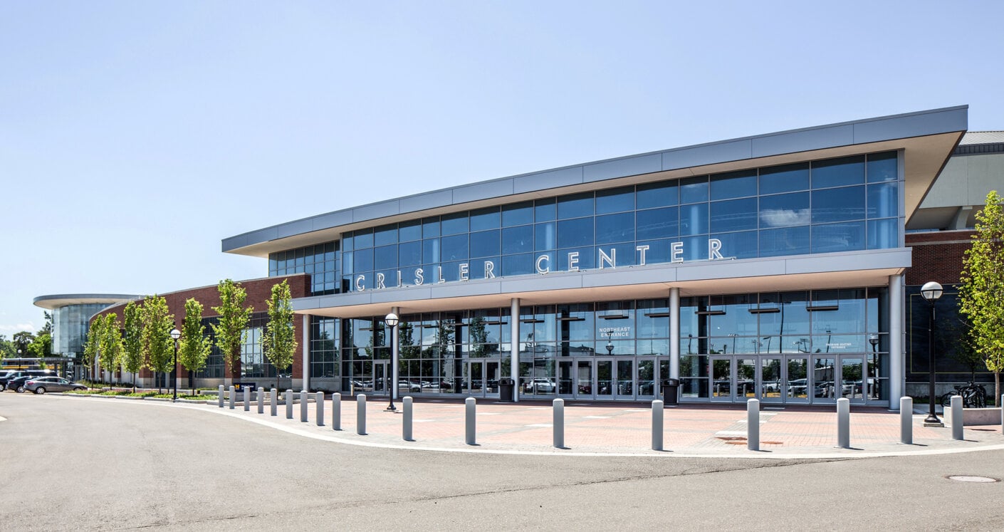 exterior of crisler
