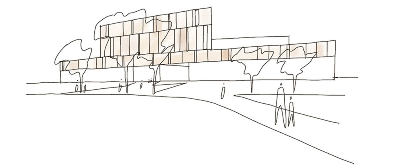 Ningbo LIbrary - sketch