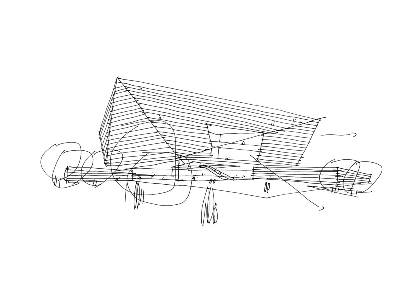 Shanghai Library East - sketch