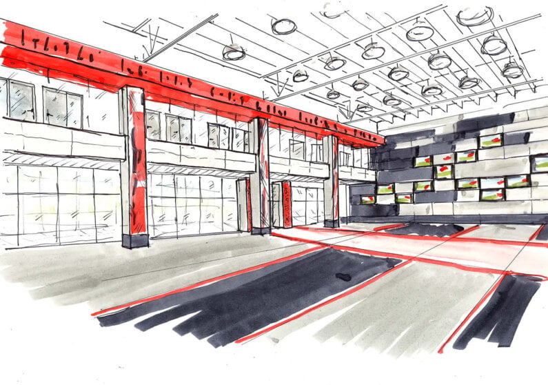 weight room sketch