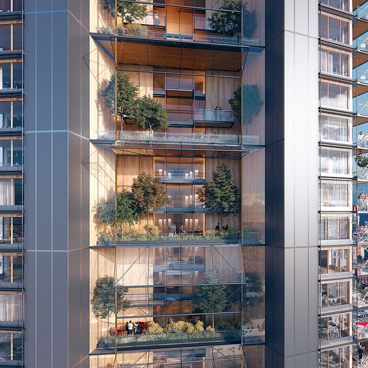 Winter Garden in Canada's Earth Tower