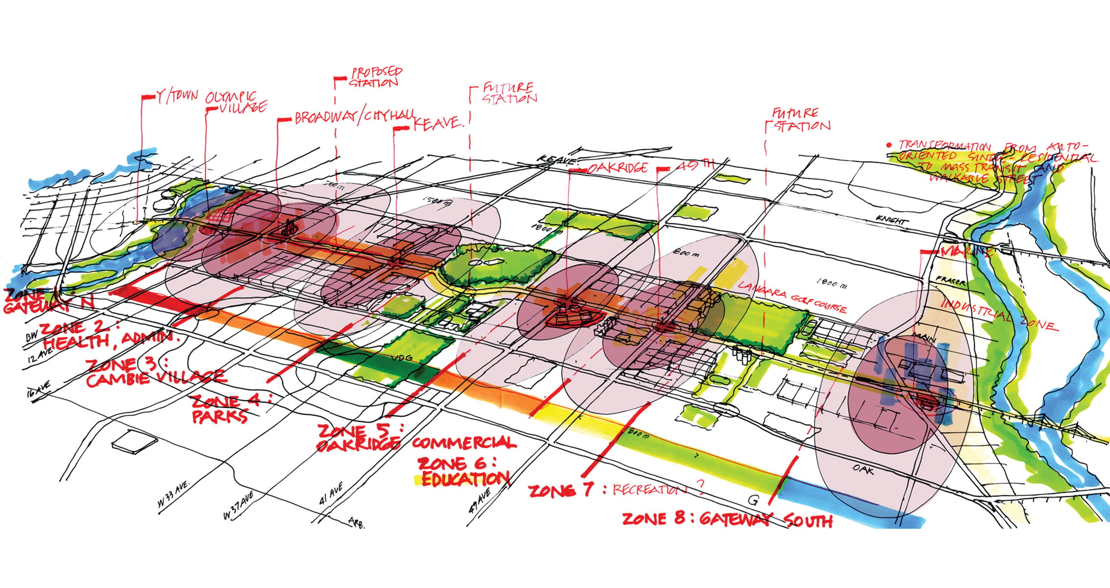 Sketch of Cambie corridor