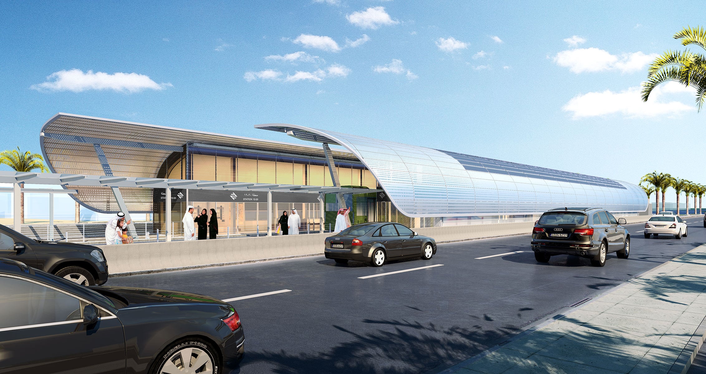 Rendering of BRT station.