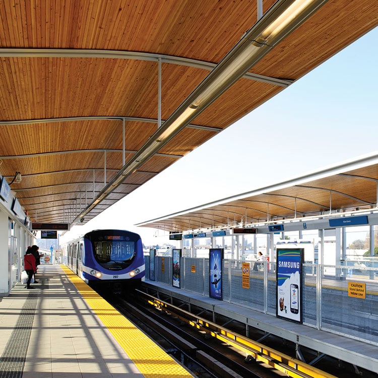 The platform of Aberdeen station.