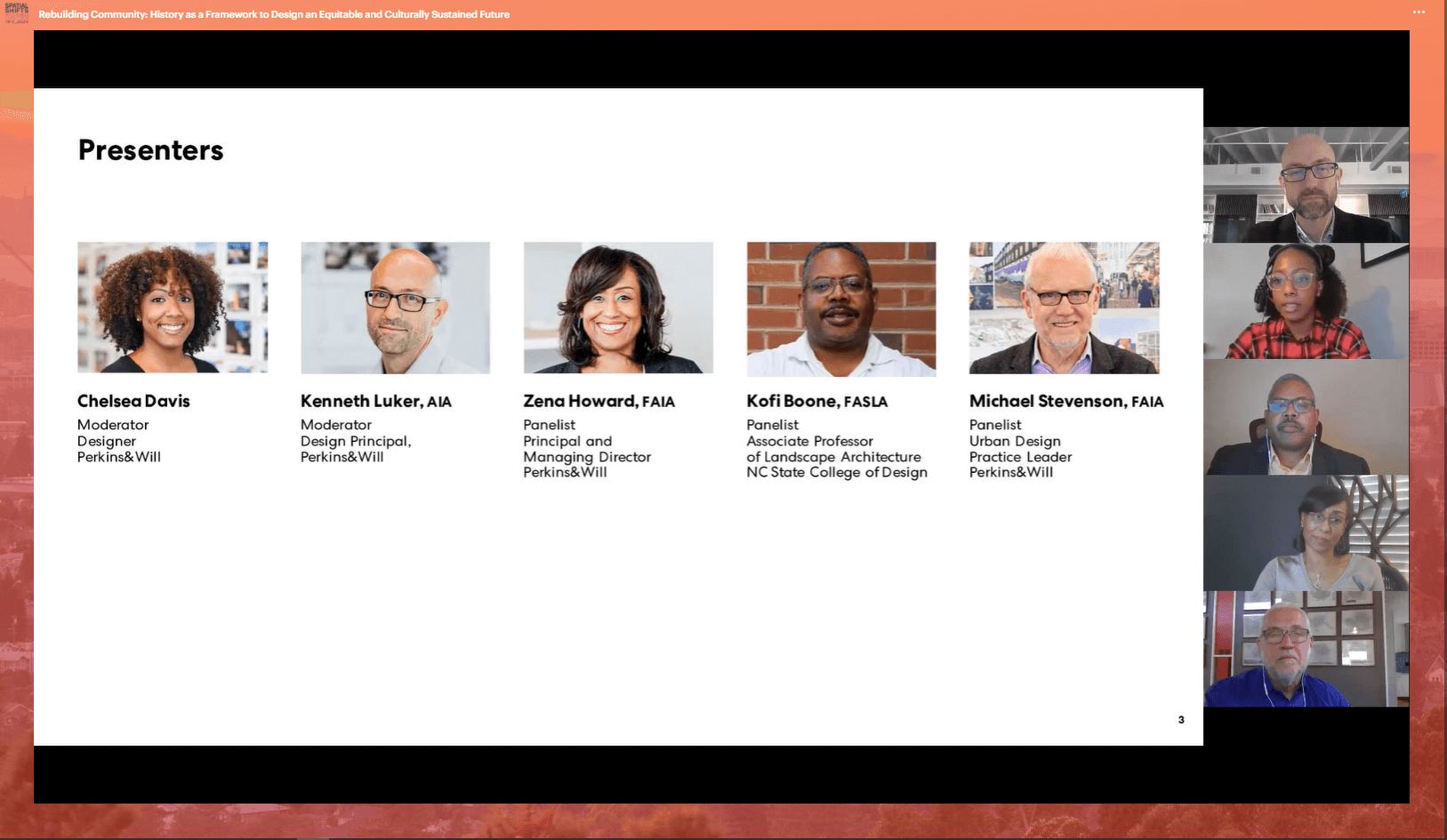 Panel of presenters