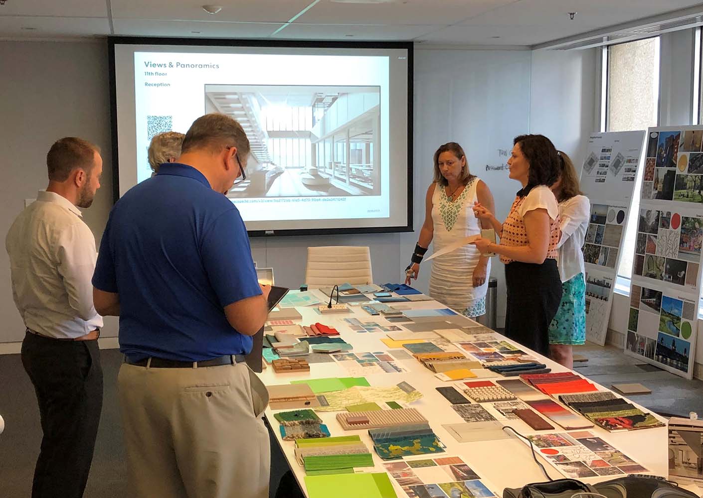 Laura presents interior finish selections