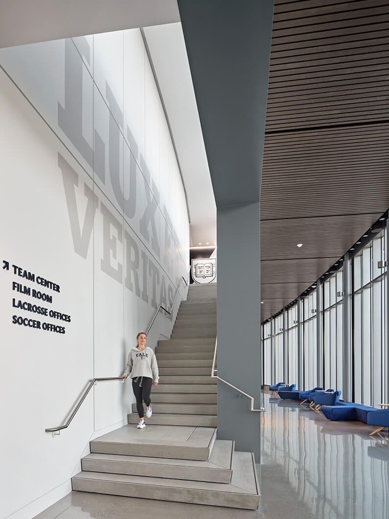 Stairs and lobby