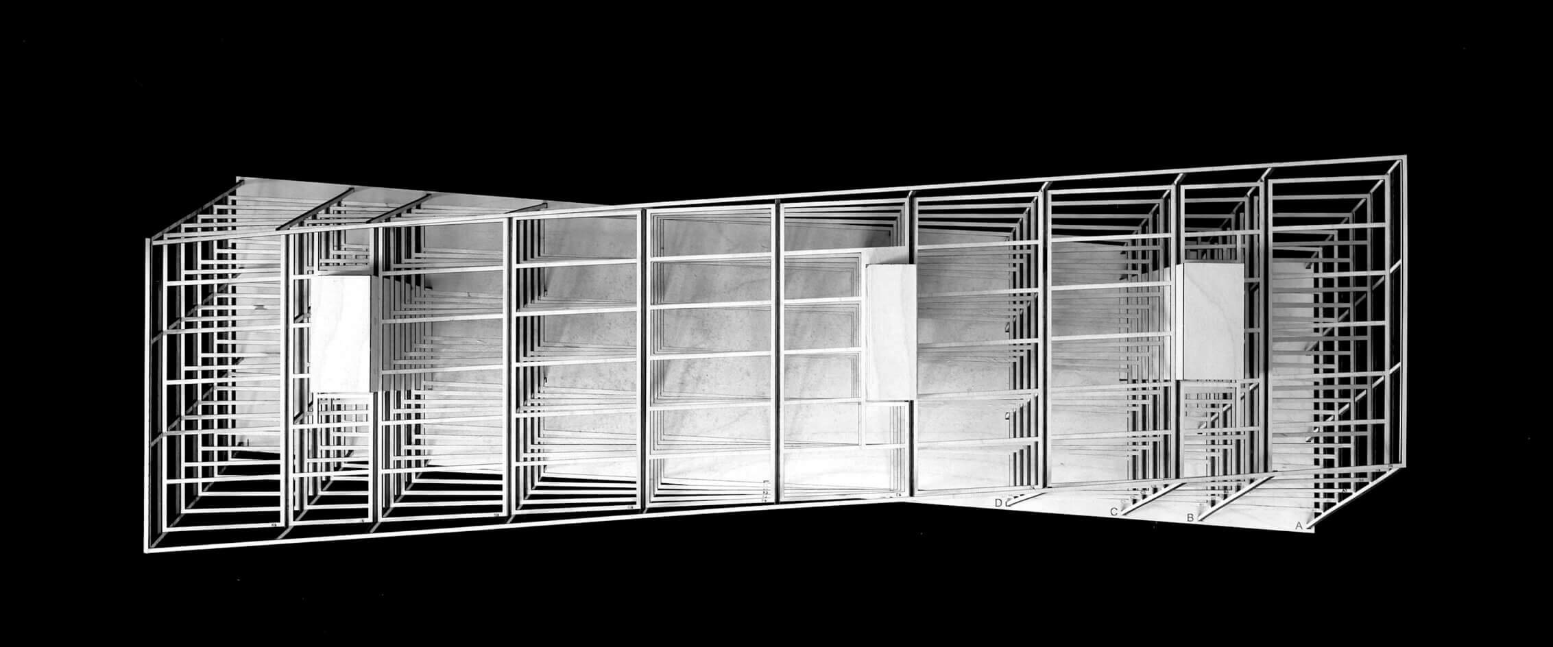 Structural maquette demonstrating the geometry of the twist.