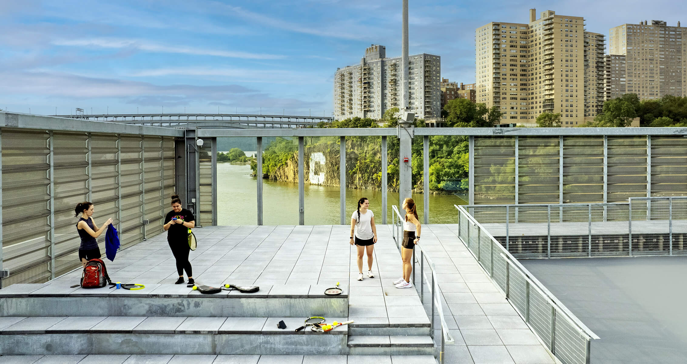 Columbia Tennis Center Exterior Courts
