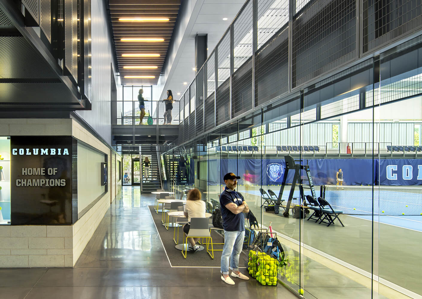 Columbia Tennis Center Indoor Viewing