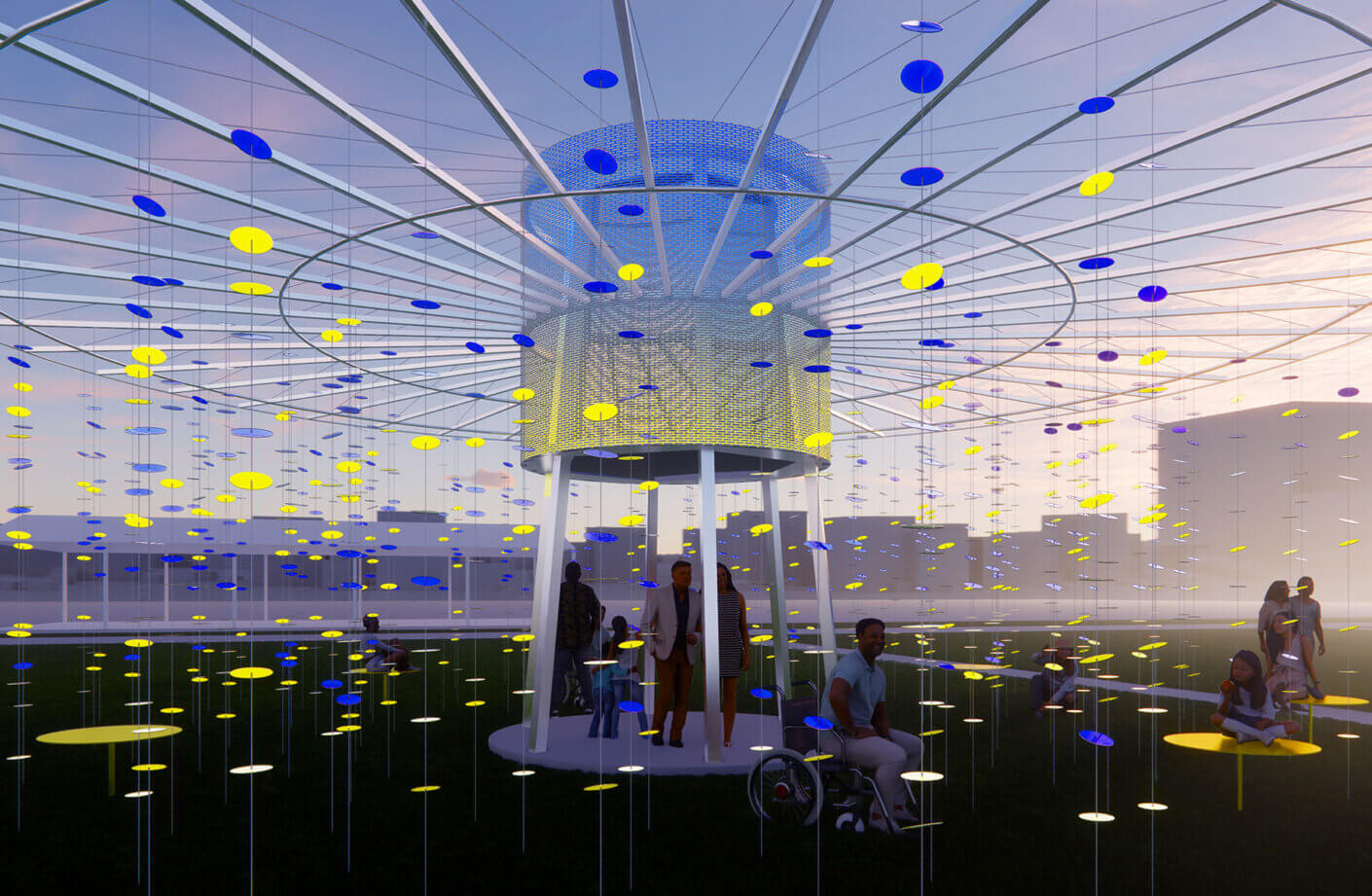 Lawn on D Night Render